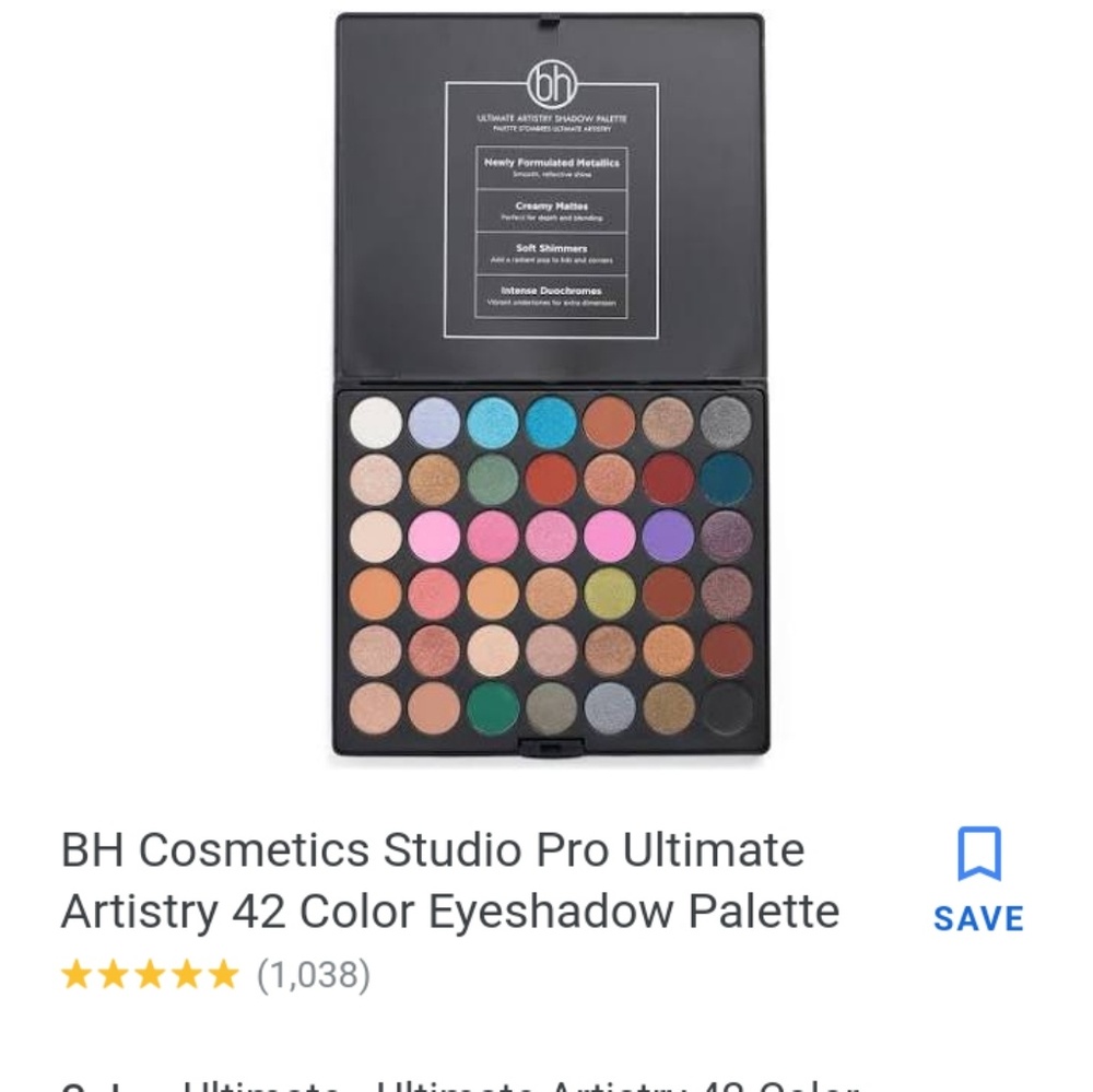 Studio pro eye shadow pallet